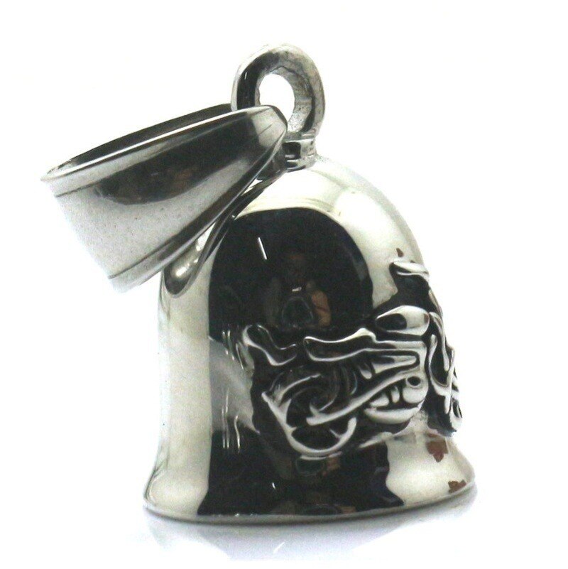 Mannen Roestvrij Polijsten Kleine En Prachtige Jingle Bell Cool Motorcycle Biker Hanger Ketting