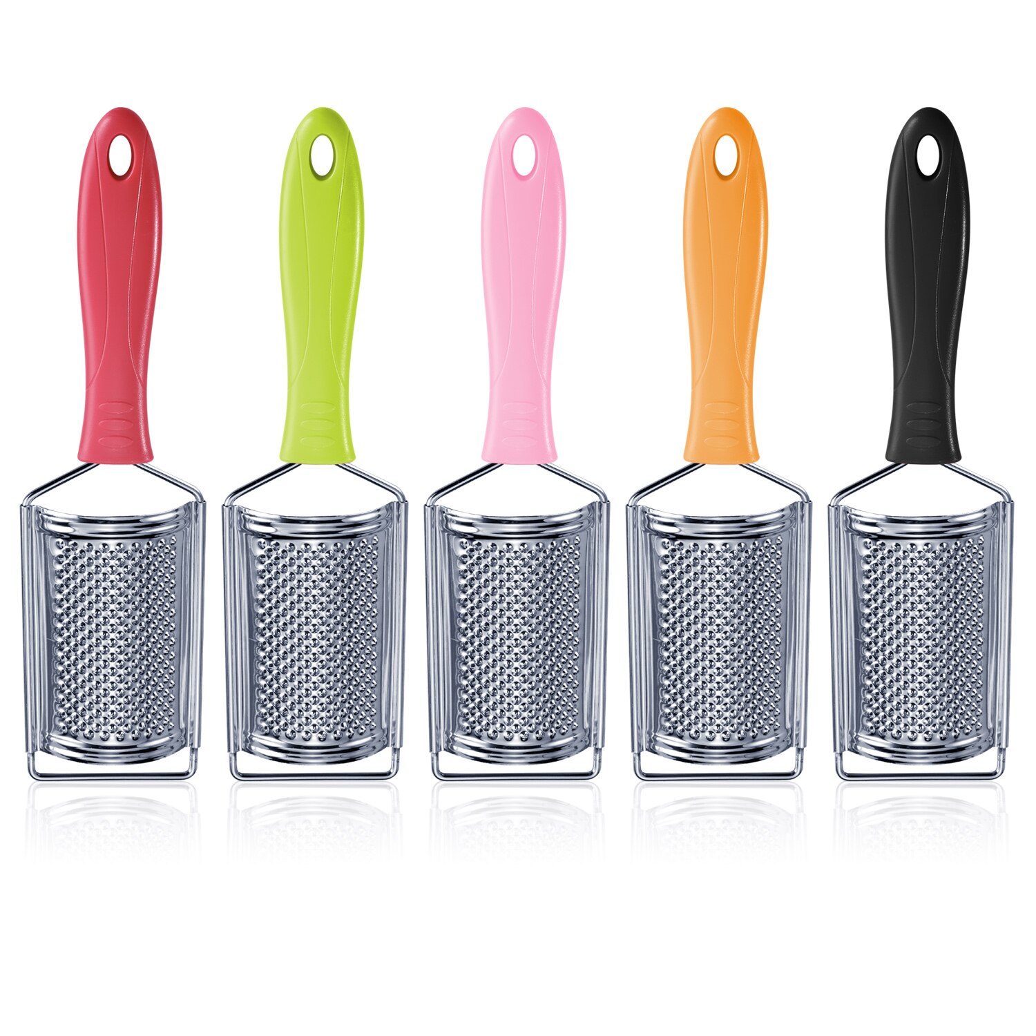 Stainless Steel Cheese Grater Multi-Purpose Kitchen Food Graters For Cheese Chocolate Butter Fruit Vegetable Non-slip Handle