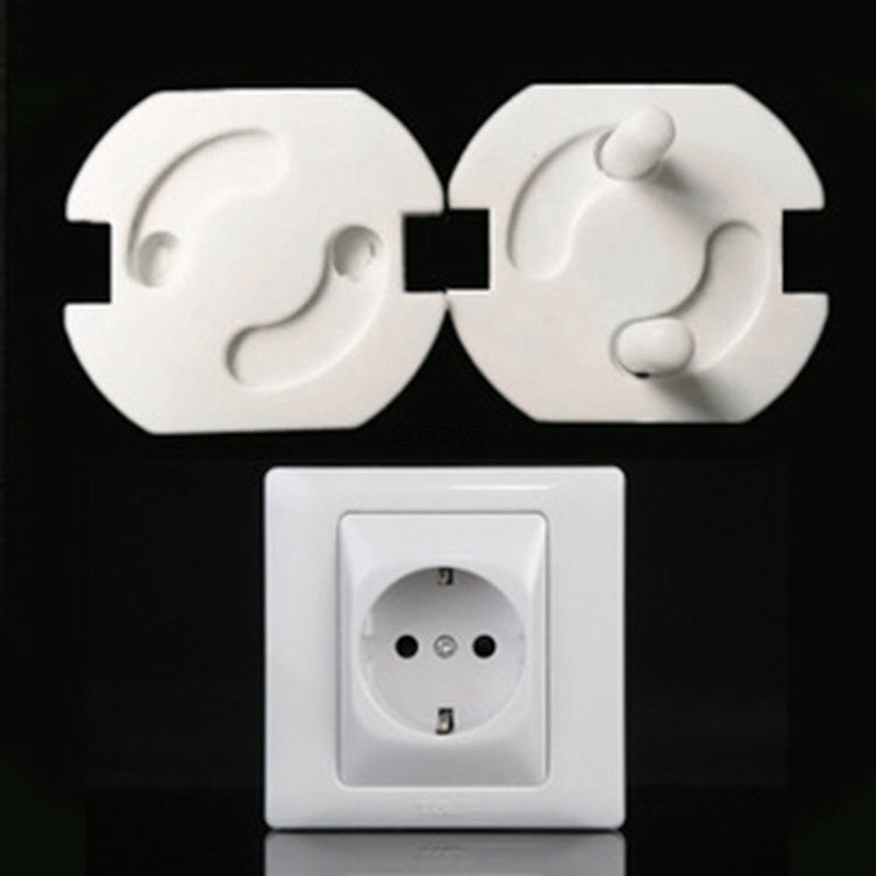 5pcs /10 pcs European Standard Power Socket Child Baby Safety Anti-electric Shock Socket Cover Kids Electrical Outlet Protector