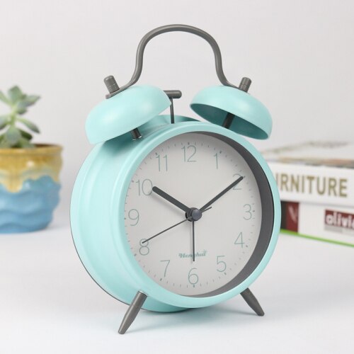 Light Pink Alarm Clock Kids Night Time Wake Up Manual Stylish Modern Student Night Alarm Clock Living Room Homedecor II50NZ: style4