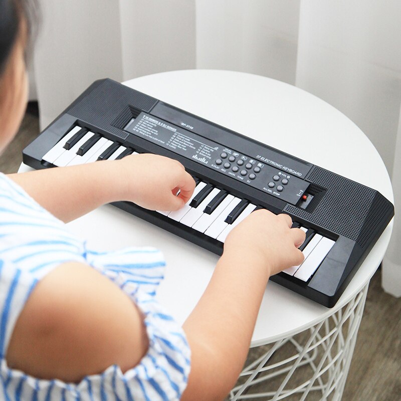 Clavier de Piano à 54 touches, Mini clavier de musique électrique Portable pour enfants avec double alimentation et Mini Microphone pour débutants LXY9