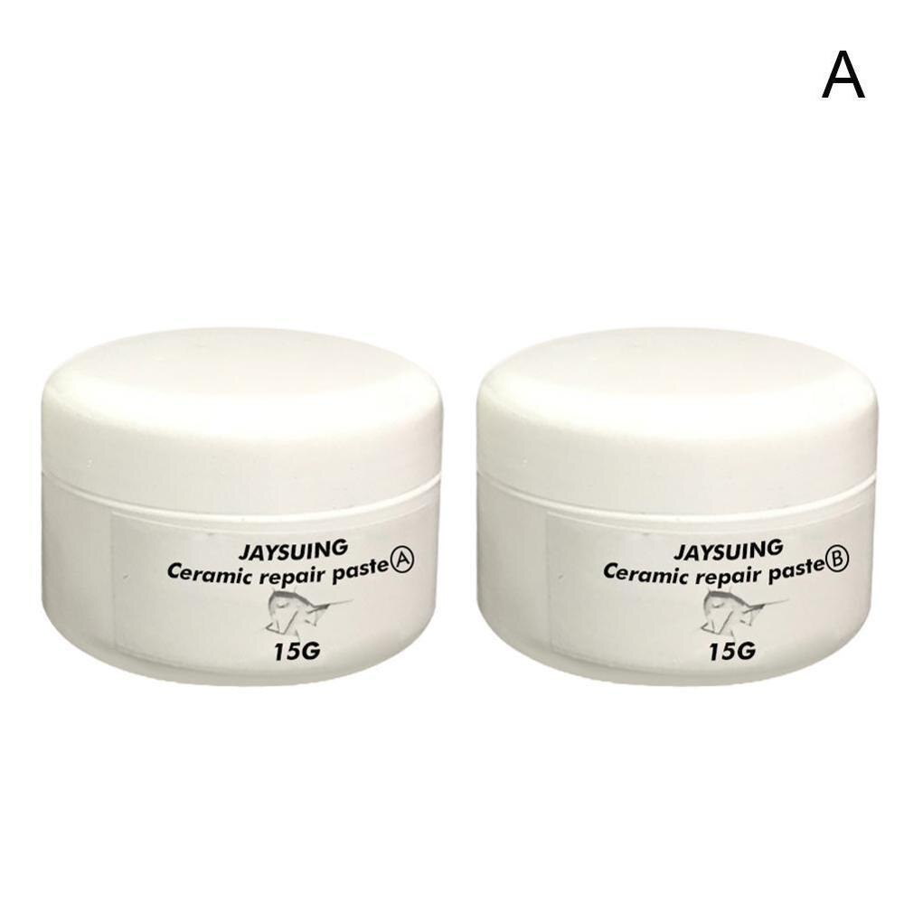 Ceramic Paste Floor Tile Adhesive Tile Repair Agent Tub Tile and Shower Repair Kit Porcelain Repair Kit for Crack Chip: two 15g