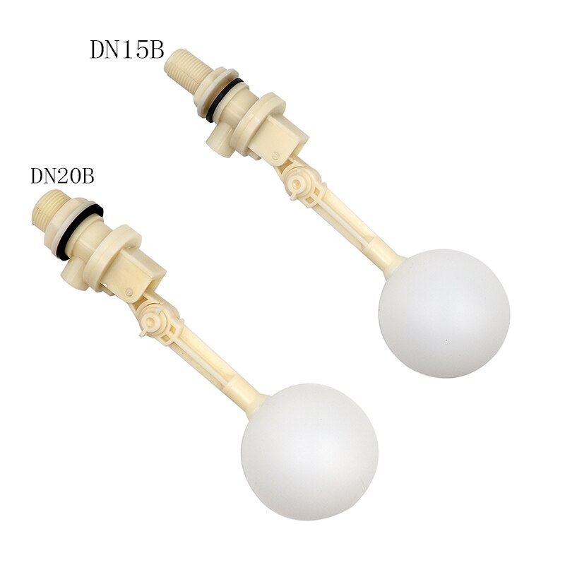 1 PCS White Plastic Adjustable Auto Fill Float Ball Valve Water Control For Water Tower Water Tank