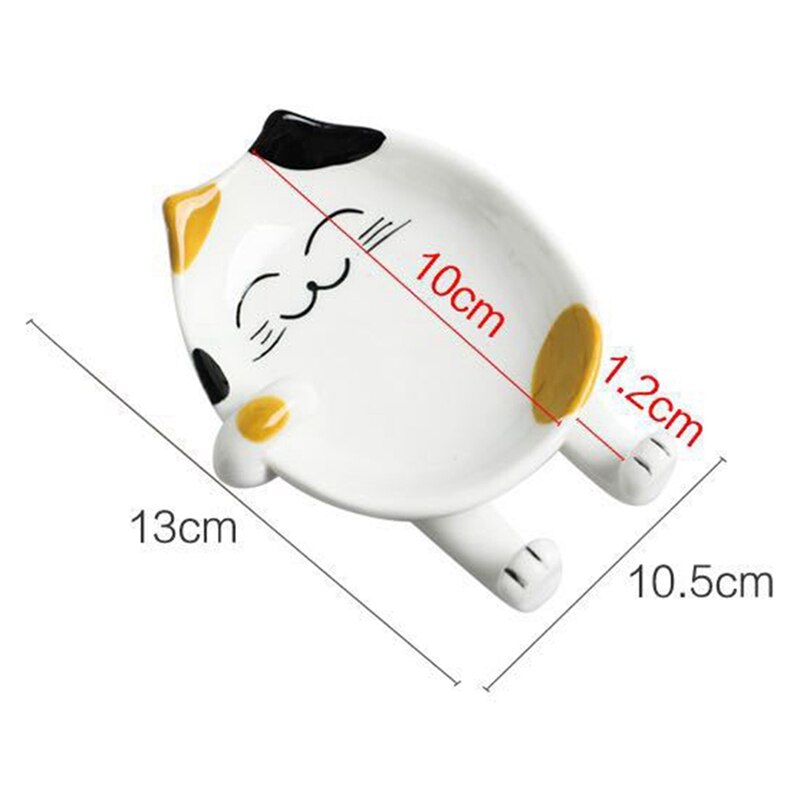 Support de cuillère en céramique résistant à la chaleur, dessin animé, outils de cuisine, cuillère repos chat porte-cuillère en céramique, porte-ustensiles spatule, étagères de rangement