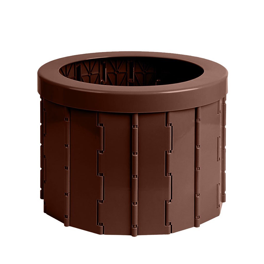 Portable Travel Folding Toilet Urinal Mobile Seat For Camping Hiking Long Trip Convenient Car Potty Toilet Vehicular Urinal: Chocolate