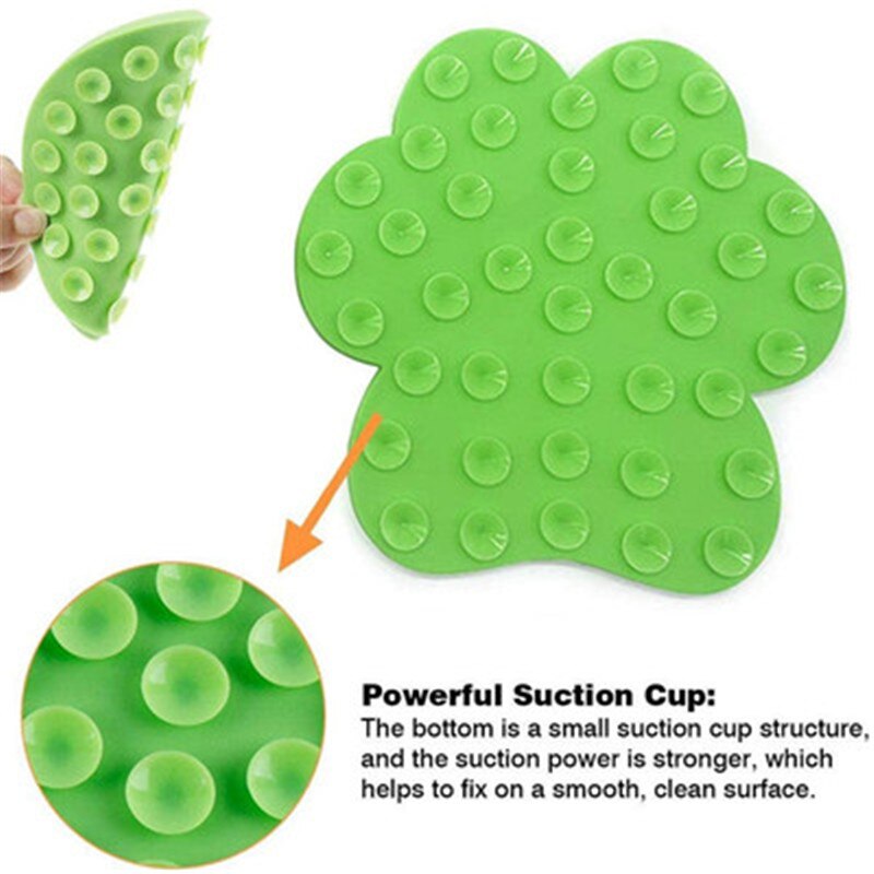 Silicone Dog Licking Sucker Pad mat Cat Lick Placemat Bath Buddy Slow Food Sucker Pad Pet Supplies Automatic Feeder