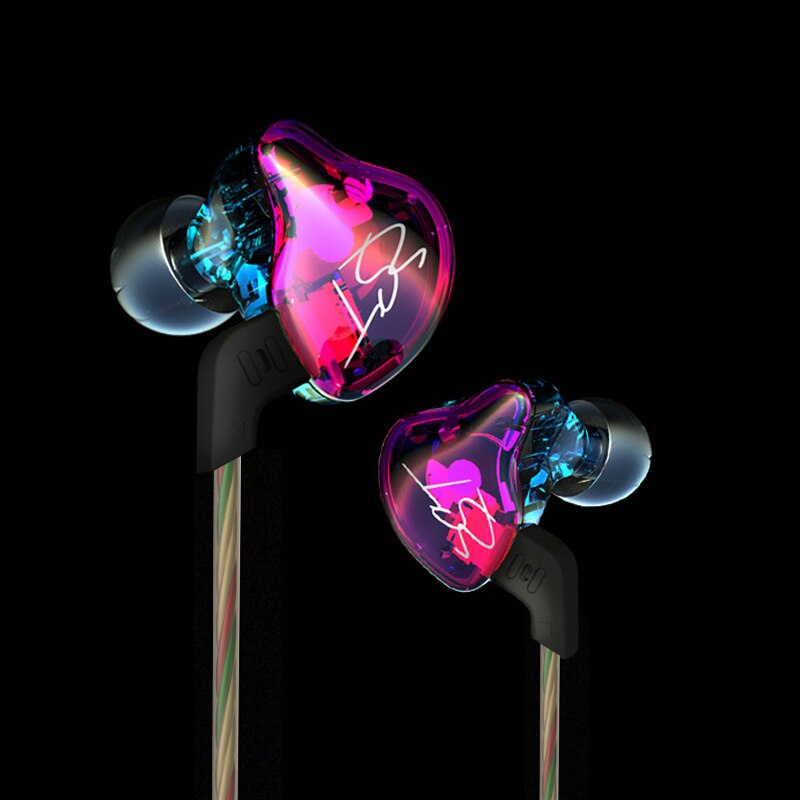 AK Original KZ ZST/ZSTX Colorful BA+DD In Ear Earphone Hybrid Headset HIFI Bass Noise Cancelling Earbud With Mic Replaced Cable: Purple no mic