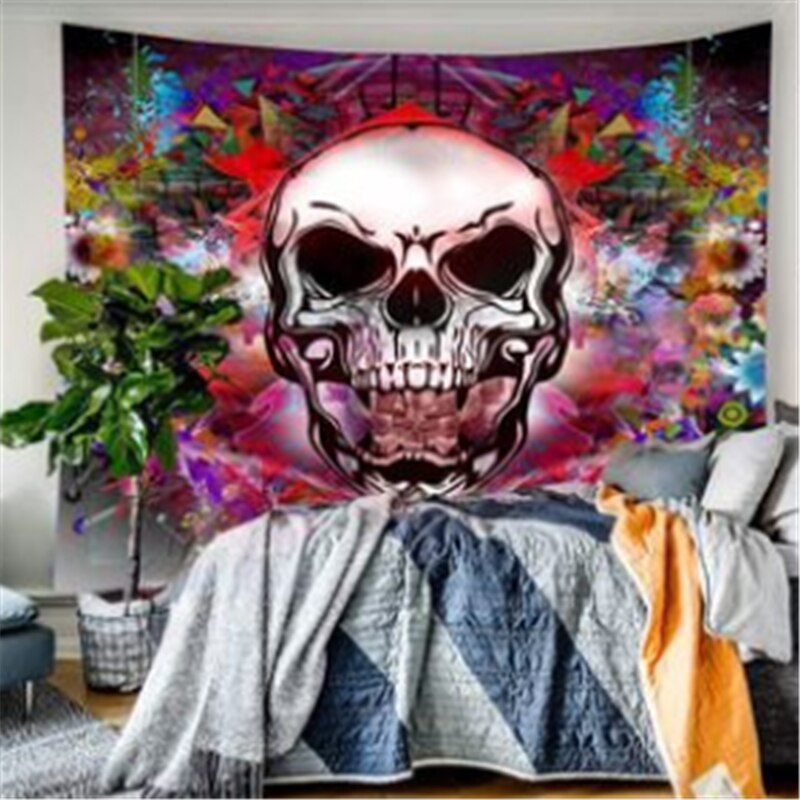 Tapestry Wall Hanging Bohemian Skull Lion Moon Dreamcatcher Decorative Tapestry Living Room Bedroom: 17