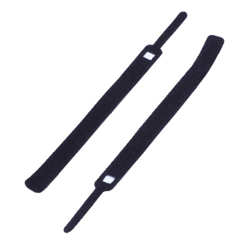 50 stuks 12 x 250mm herbruikbare nylon kabelbinders met oogjes, rug aan rug, nylon kabelbinder met klittenbandsluiting