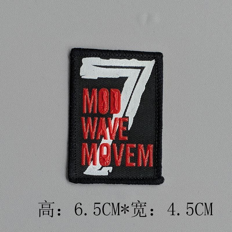 Lapp kläder färgglada dekorativa tillbehör badge etikett brev twill hip hop: G