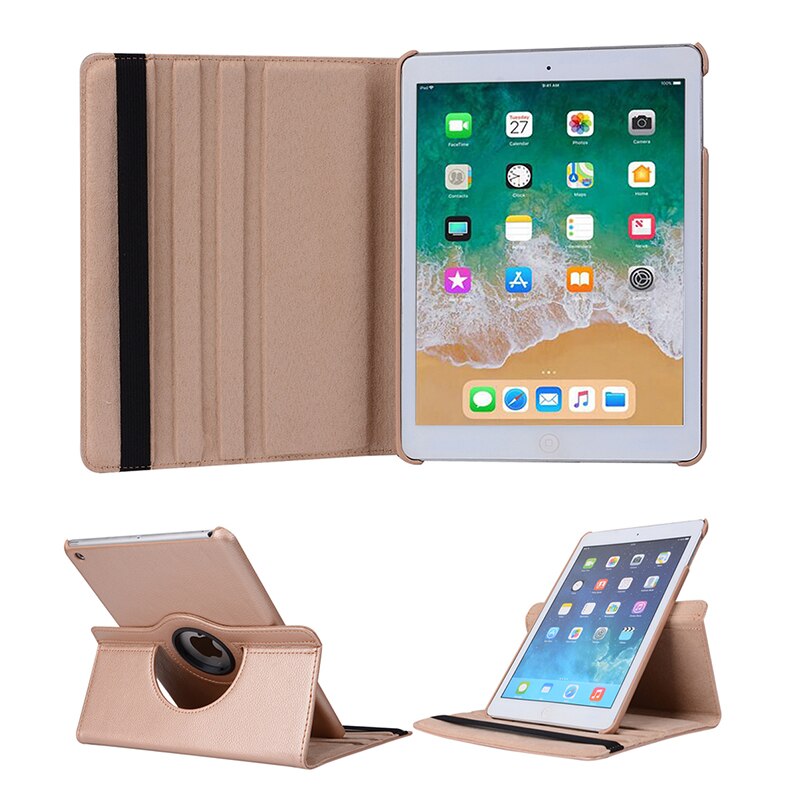 360 Graden Rotatie Case voor Apple iPad 234 Flip PU Leather Stand Smart Case Cover voor iPad 2 iPad 3 iPad 4 Tablet Gevallen