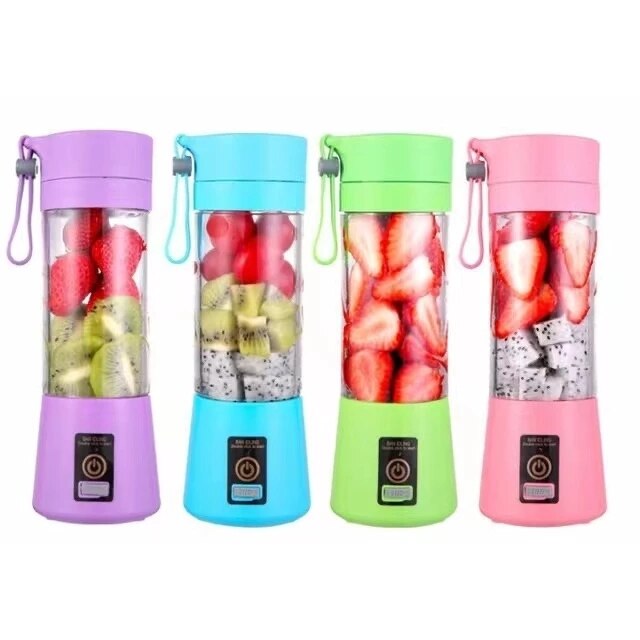 6 Blade Blender USB Mixer Electric Orange Juicer Machine Smoothie Blender Mini Food Lemon Squeezer Juice Press Extractor