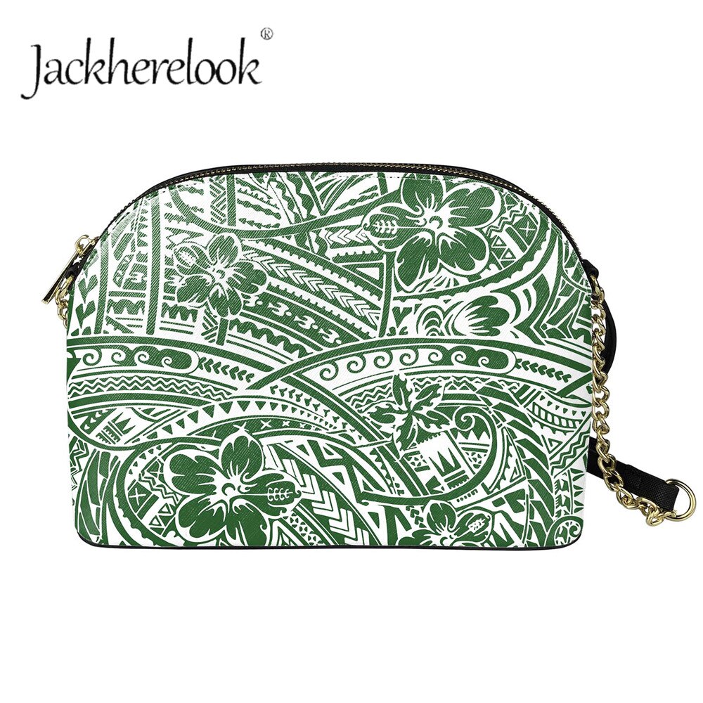 Jackherelook Ladies Hawaiian Hibiscus Flower Pattern Girls Polynesian Style Trendy Party Corssbody Messenger Chain Bolsa: ZBAB084D49