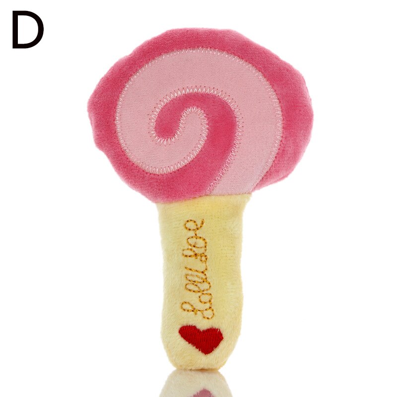 Sounding Puppy Dog Chew Toy Various Fruit Vegetable Cartoon Squeak Toy For Cat Pets Plush Banana Carrot Donuts: 04