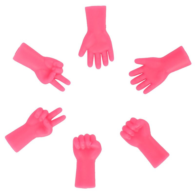 6 Pcs Breinaalden Point Beschermers Naald Tip Stopper Voor DIY Weave Breien En Naaien & Naaien Gereedschap Accessoires: Rose Red