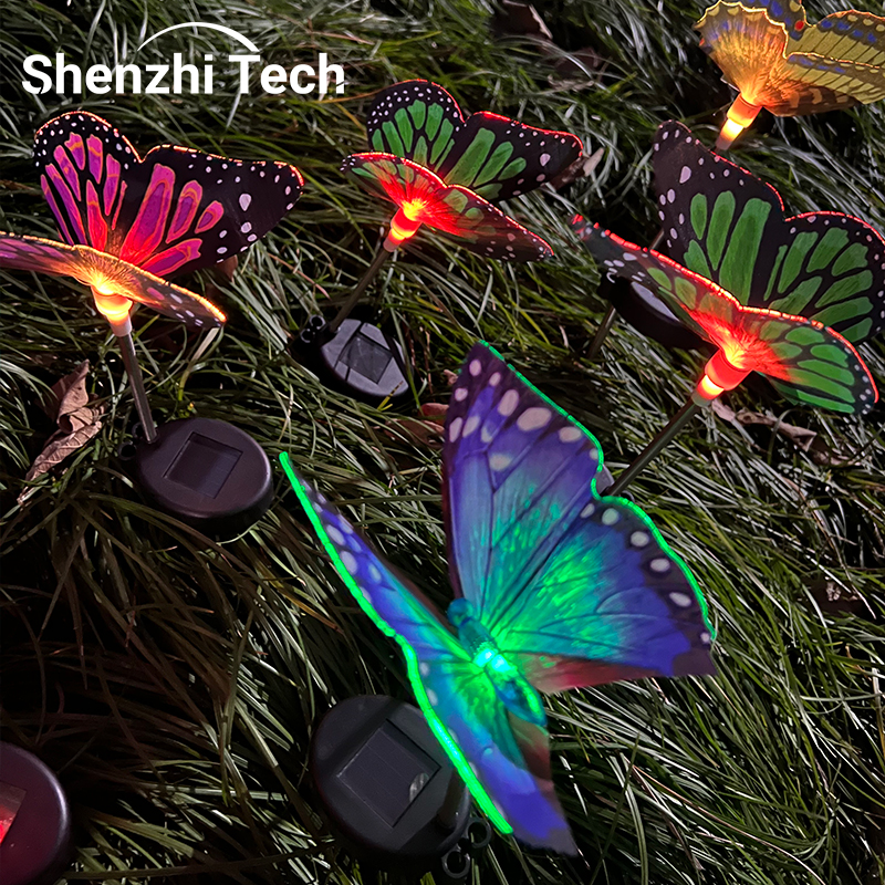Luces LED solares de mariposa para exteriores, lámpara de ambiente para patio, iluminación de paisaje, para jardín, césped, patio, parque, villa, decoración del hogar