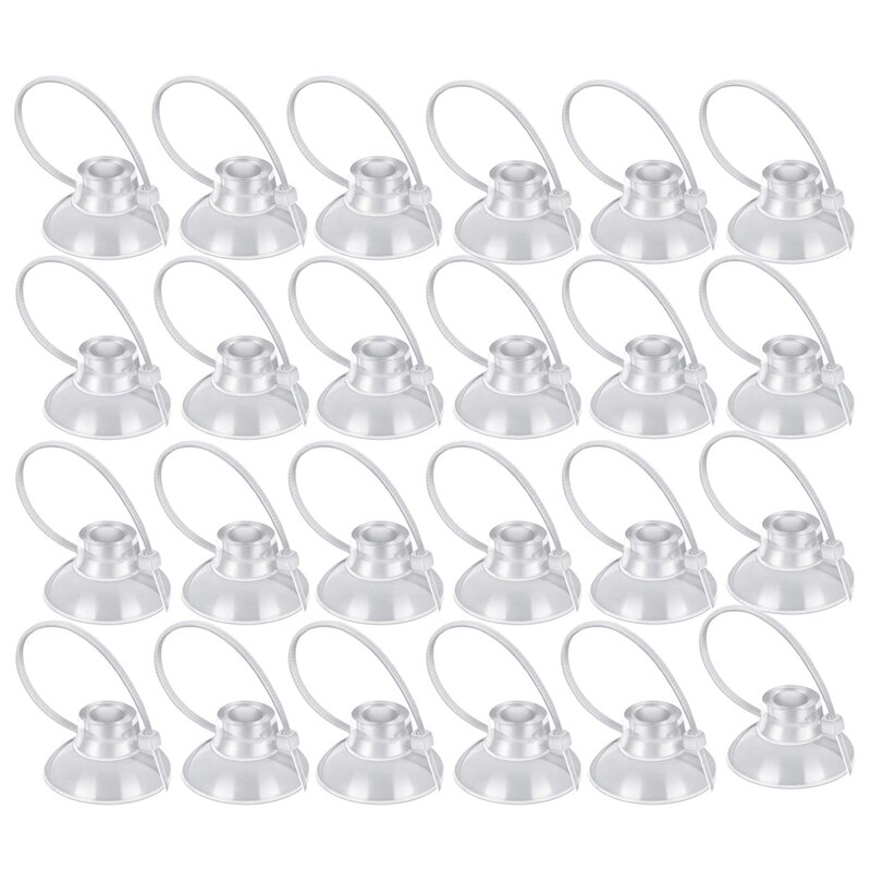 FashionAquarium ventosa-24 piezas pecera ventosa acuario ventosa gancho de succión con atadura de cables ajustable: Default Title