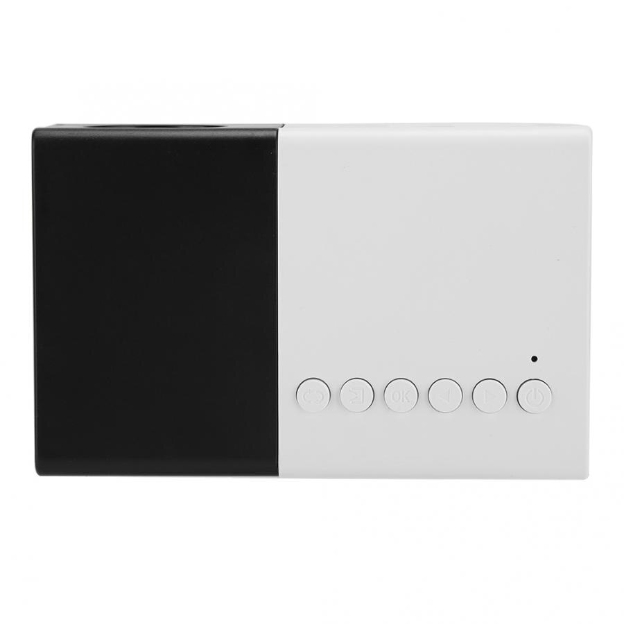 Portable Projector Mini LED Projector USB HDMI 1080P 2.0-Inch LCD Screen Projector with Cooling Holes 110-240V