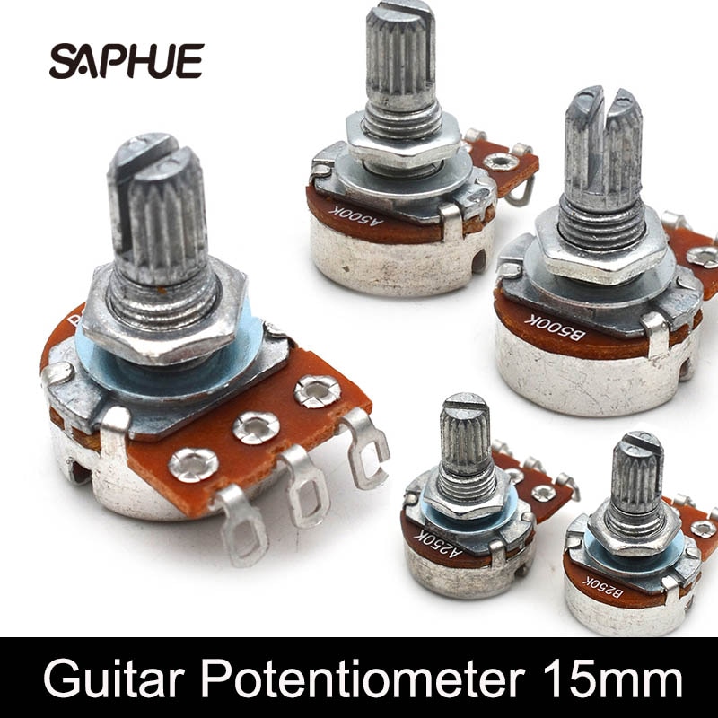 2Pcs A500K/250K Potentiometer Splined Kleine Pot E... – Grandado