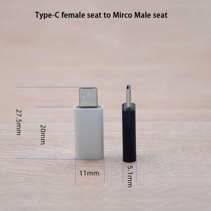 Type-C Vrouwelijke Connector Naar Micro Usb 2.0 Male Usb 3.1 Converter Gegevensoverdracht En Opladen Otg Adapter