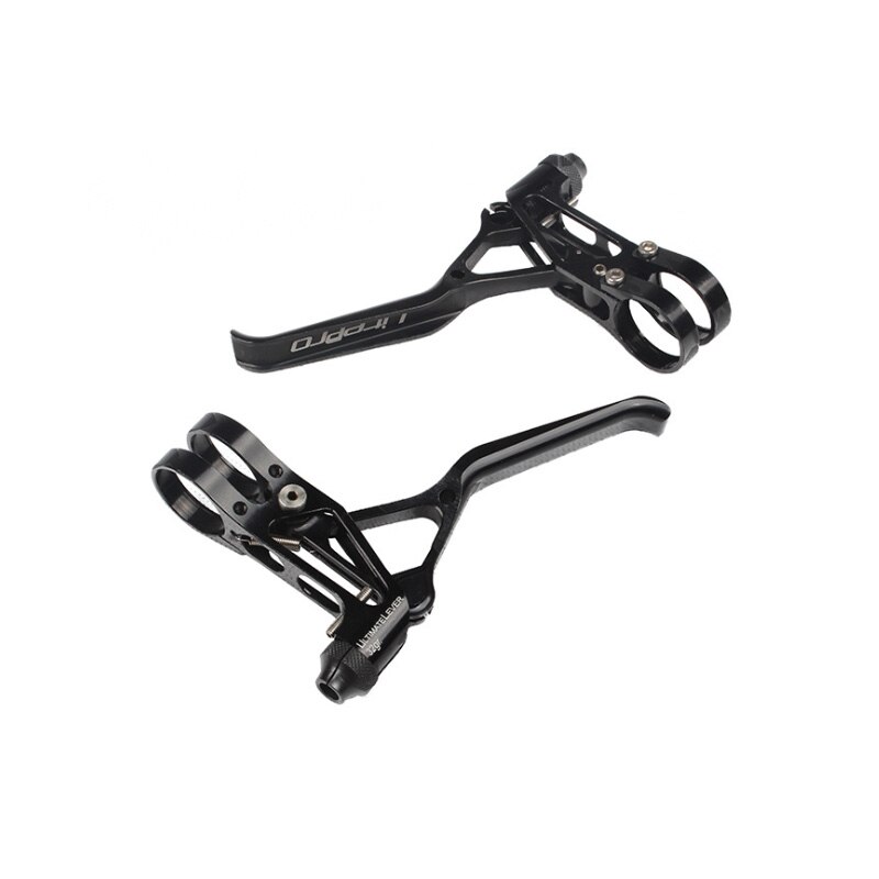 Litepro Fahrrad Bremshebel LP Ultraleicht 64g CNC Aluminium Legierung V Brems Griff Hebel für Faltrad Rennrad kleine Rad: Schwarz