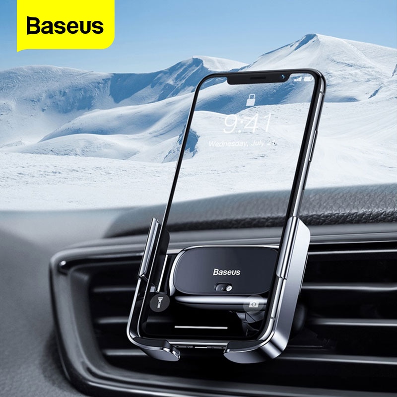 Baseus Mini Automatische Spannen Auto Telefoon Houder Voor Iphone 11 Xs Max Air Vent Mount Houder Voor Samsung Note 10