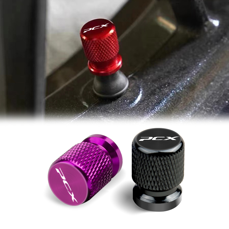 Accesorios de motocicleta para Honda PCX 125 150 160 PCX125 PCX150 PCX160 2022, tapas de cubierta de vástago de puerto de aire de válvula de neumático de Metal, 2 uds.