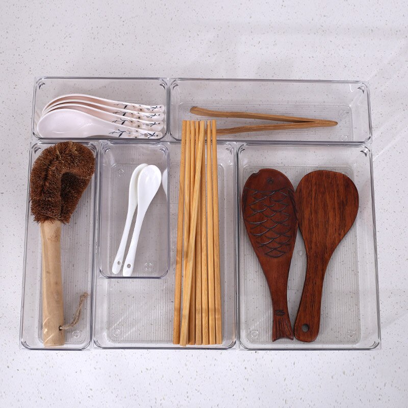 Storage Drawers Plastic Storage Organizer Drawers For Makeup Clothes Tableware Organizer Box Kitchen Desktop Organizer