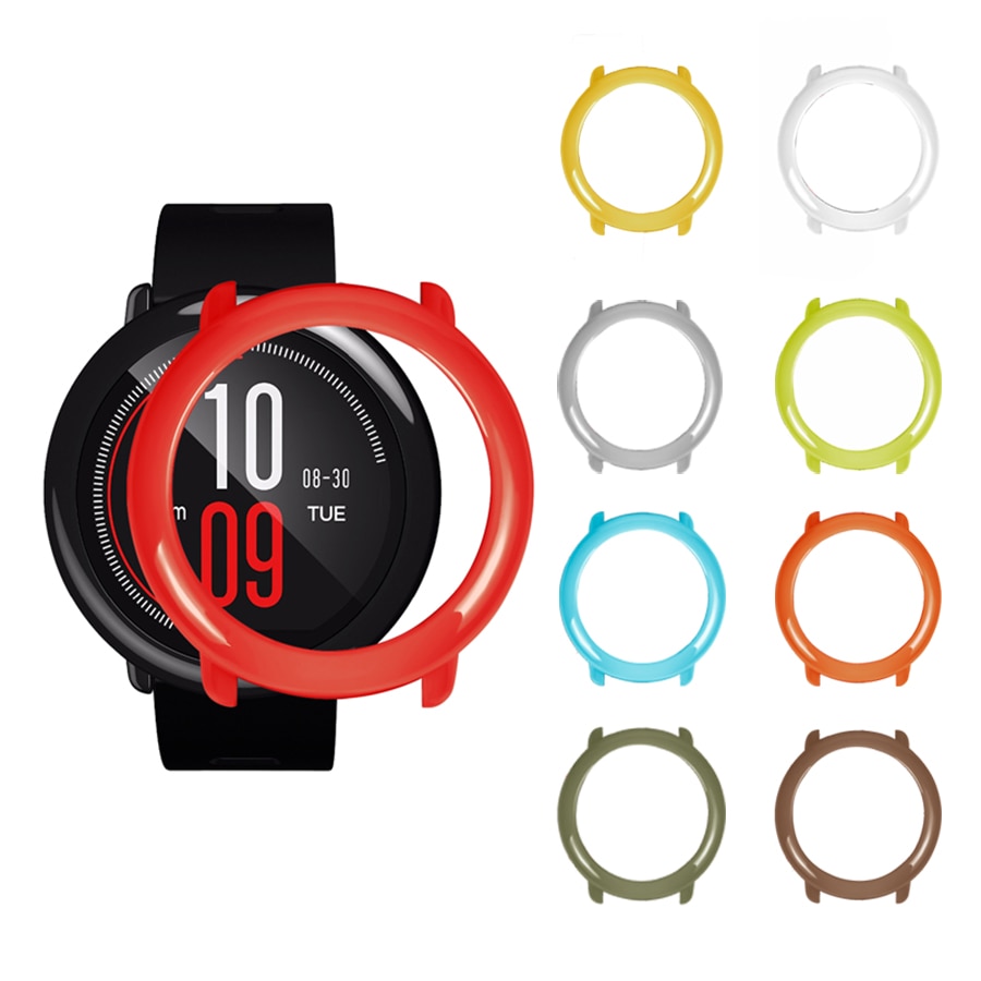 Case for Xiaomi Huami Amazfit Pace Slim Colorful Frame PC Case Cover Protector Shell for Amazfit Pace Smart Watch Case Cover