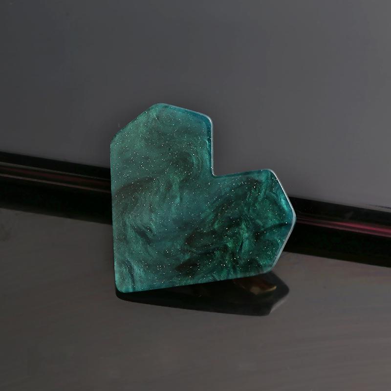 Acrylic Heart Shape Hair Clips for Women Girls Hairpins Shiny lovely Shell Hairgrip Hair Accessories: NO 4