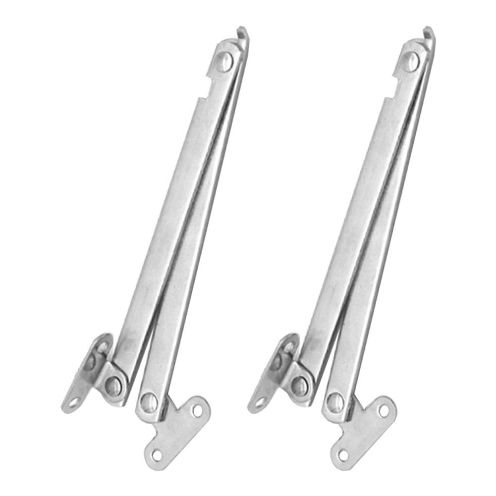 2pcs Cabinet Hinges Furniture Gas Spring Kitchen Cupboard Left Right Set Folding Front Desk Trunk Lid Support Stays Hinges