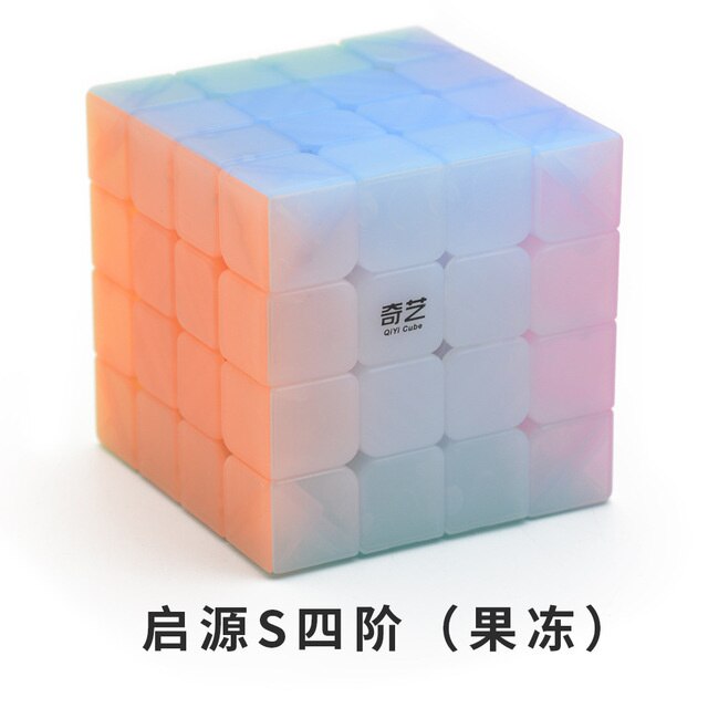 Qiyi Jelly Color Neo Magic Cube cubo trasparente Puzzle Finger giocattoli cubi di velocità professionali giocattoli educativi precoci per bambini: 4x4