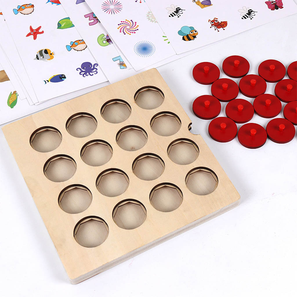 Kids Houten Memory Match Stick Schaakspel Intelligentie Iq Brain Teaser Spel Houten Memory Spel Logische Training Voor Kinderen Kid