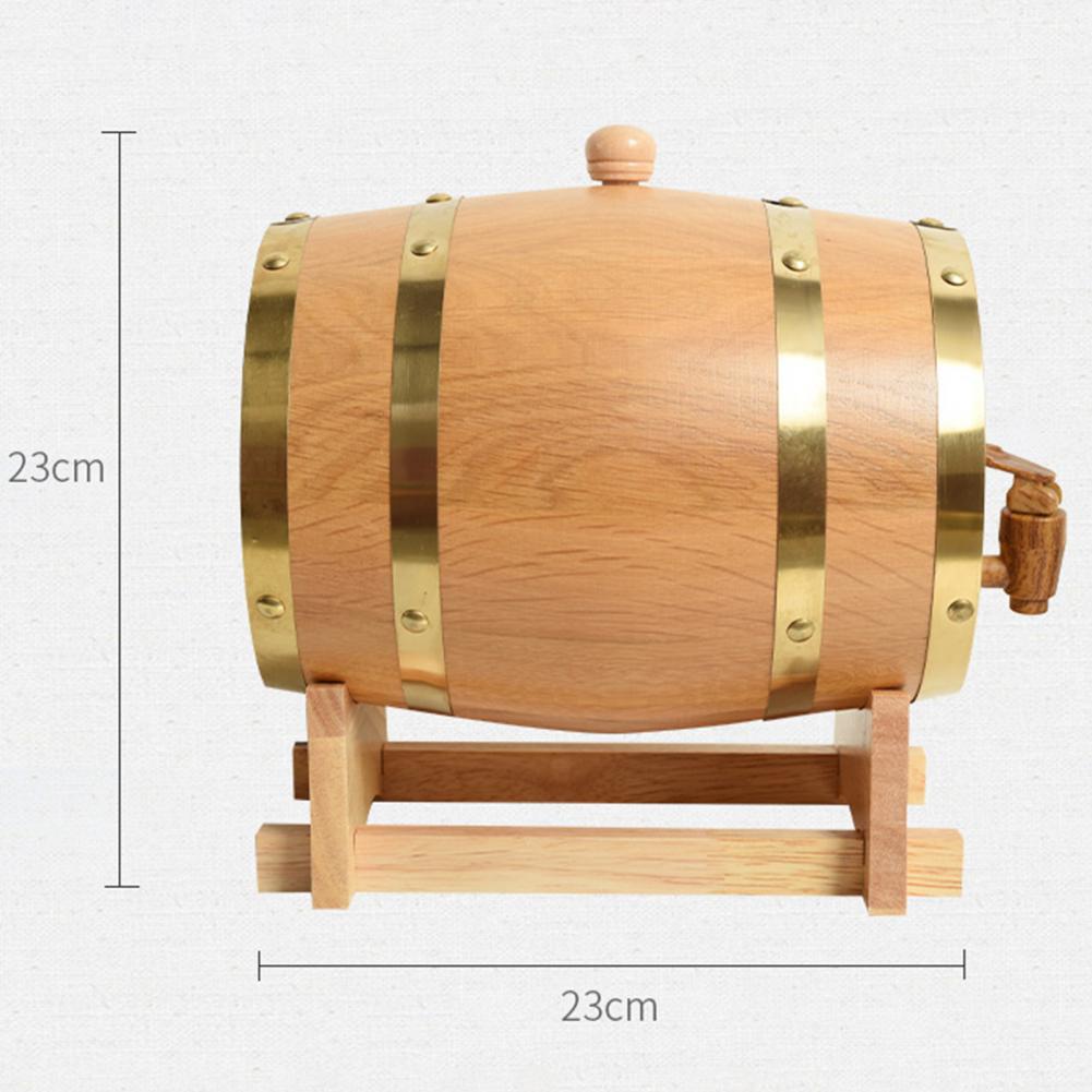 Wood Wine Barrel Beverage Beer Turnover Bucket Large Capacity Storage Container