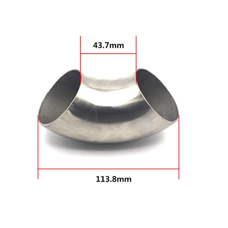 Exhaust 2 Inch/51mm Stainless Steel Elbow 90° Degree Pipe Tube Bend DIY Mandrel 2" inch/51mm Exhaust pipe elbow fittings