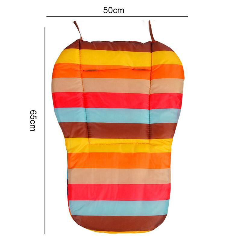 Doppelseitige Regenbogen Wasserdichte Baby Kinderwagen Sitzkissen Bunte Weiche Matratzen Wagen Sitz Pad Kinderwagen matt Zubehör