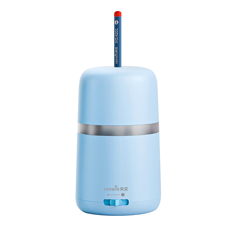 Tenwin taille-crayon électrique taille-crayon entièrement automatique pour crayon 6-8mm fournitures de papeterie pour étudiants: Bleu