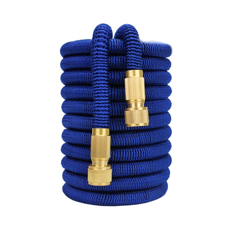 Retractable Water Hose Irrigation Gun Automatic Watering Sprayer High Pressure Car Washer Metal Gun Sprinkle Garden Hose Nozzle: 125ft / Red