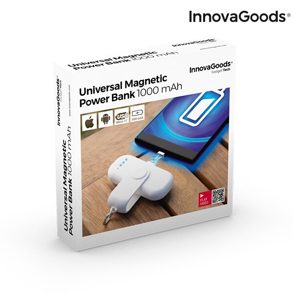 Innovagoods Pocket Magnetische Power Bank 1000 Mah