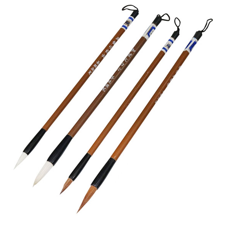 Pincel de escritura para acuarela, pinceles de pintura Gouache, diferentes formas, punta redonda y puntiaguda, conjunto de pinceles de pintura, suministros de arte, 10 Uds.