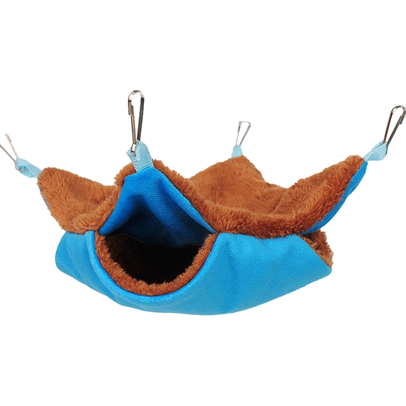 Hamac Tunnel pour petits animaux, lit-balançoire, nid de couchage, furet de Rat, jouet Cage, hiver: B-BL-S