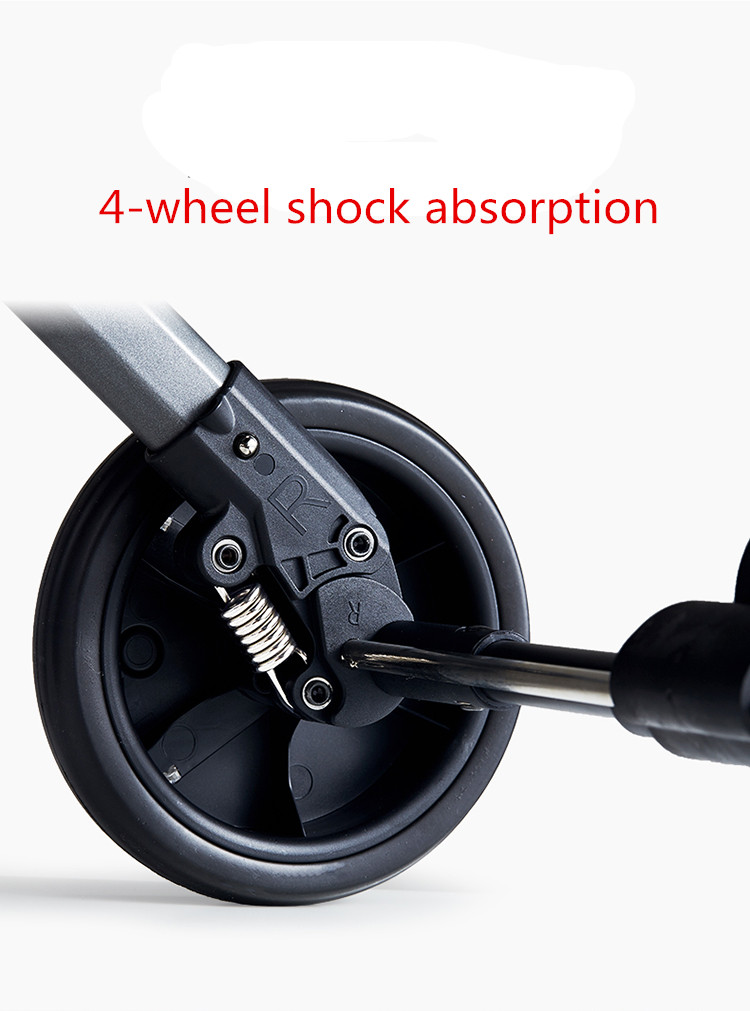 Baby stroller can sit reclining shock absorber child stroller ultralight portable high landscape folding stroller