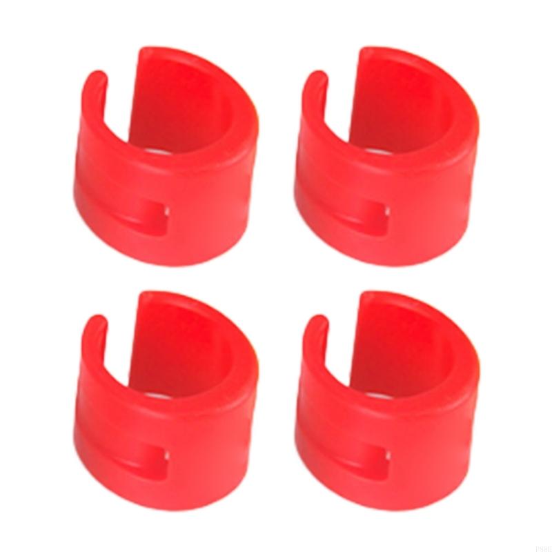 P88E 4 pezzi protezione fodero orizzontale per biciclette protezione telaio bici protezione pad protezioni in gomma anelli: Rosso