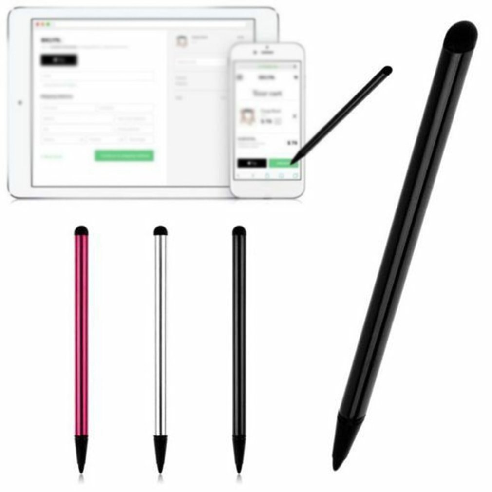 1Pc 2 In 1 Capacitieve Resistive Pen Touch Screen Stylus Potlood Voor Tablet Ipad Mobiele Telefoon Samsung Pc Stylus capacitieve Pen