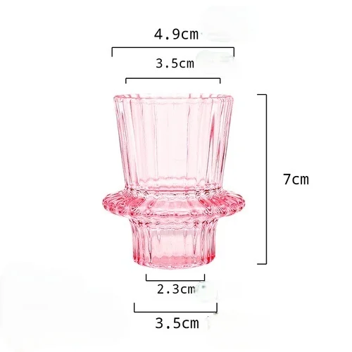 rot Mini Glas Kerzenhalter verjüngen Kerzen ständer kleine Tee licht Kerzenhalter Kerzenhalter Weihnachts dekor grünes Glas: dunkel khaki