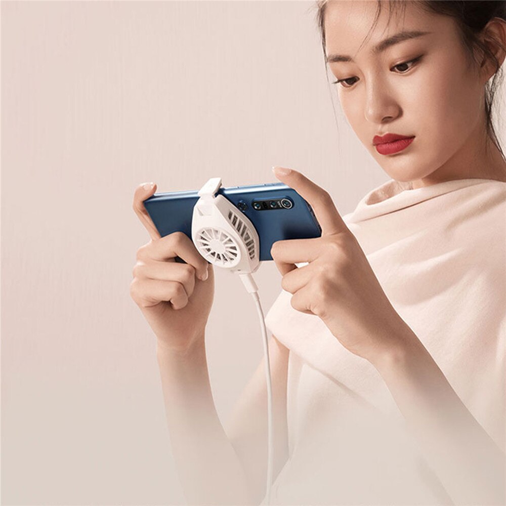 Universeller mini-handykühler mit rückseitiger klemme und leisem lüfterhalter für iphone/samsung/huawei-handys