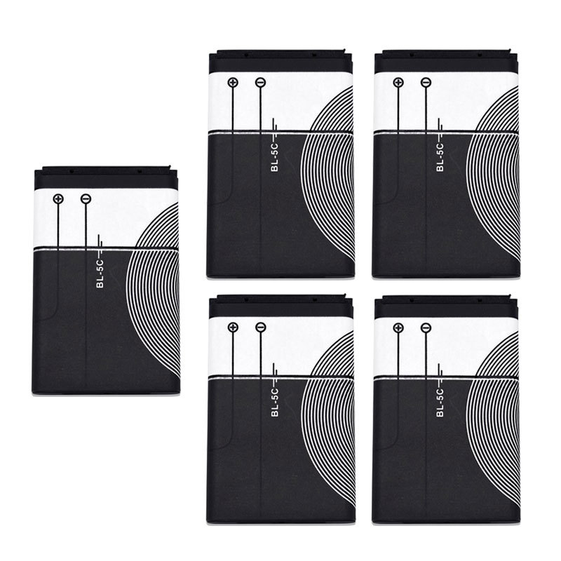 BL5C BL-5C Bl 5C 3.7V 800Mah Lithium-polymeer Telefoon Batterij Voor Nokia 1100 1110 1200 1208 1280 1600 2600 2700 3100 3110 5130 6230: Blauw