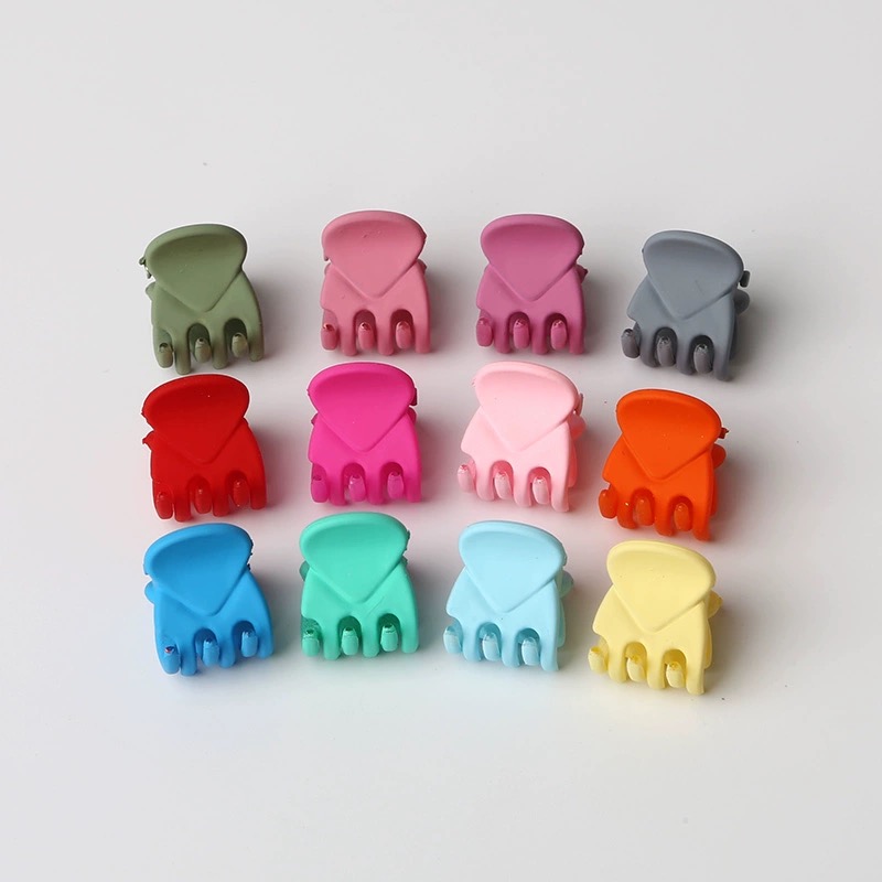 Pinzas en forma de garra para el pelo pequeñas de 1,5 cm para mujeres y niñas, Mini Clips coreanos de plástico transparente negro, horquilla, accesorios para peinados para niños
