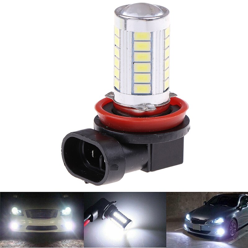 Bombillas LED H8 H11 HB4 9006 HB3 9005 H16 JP H9, luces antiniebla, lámpara trasera de conducción 5730 33SMD, luz de aparcamiento de coche 12V