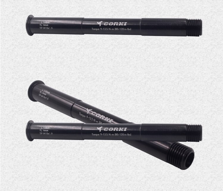 Eje de barril de horquilla delantera de bicicleta de montaña, eje pasante de liberación rápida, reparación de aleación de aluminio, accesorios de buje ligero